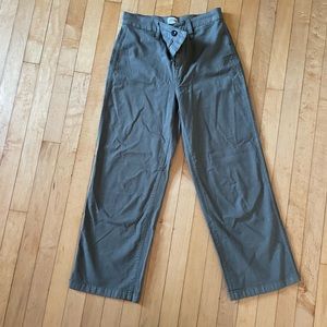 J.Crew Green High-rise Wide-leg Pants